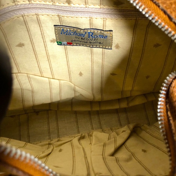 FABULOUS Vtg Michael Rome Leather HOBO Bag